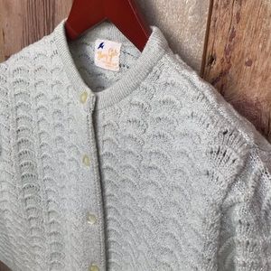Vintage Shimmery Sherry Gale Cardigan L